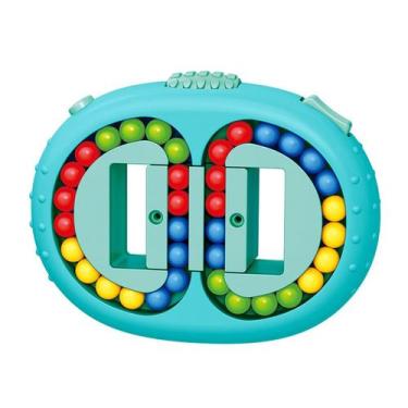 Imagem de Brinquedo Fidget Spinner Magic Bean atualizado em azul para crianças -