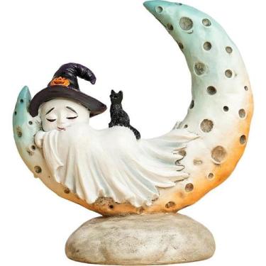 Imagem de Decoração de jardim de resina Estátua da Bruxa Fantasma da Lua de Hall