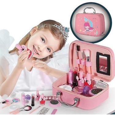 Imagem de Kit de maquiagem Pretend para meninas, kit de maquiagem para - Gloome 