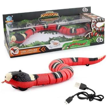 Imagem de Brinquedo de cobra elétrico USB Simulação de plástico Smart - Gloome S