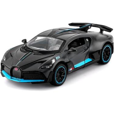 Imagem de Carro fundido sob pressão Bugatti Divo Zinc Alloy 1:32 com LED para cr
