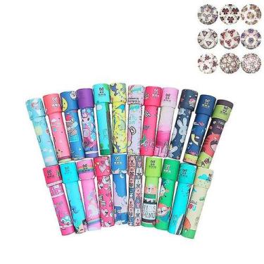 Imagem de Caleidoscópio de brinquedo 3D Rotating Fancy World para crianças - 5 u