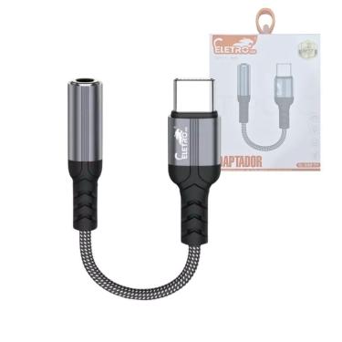 Imagem de Adaptador Usb Tipo C Para Fone De Ouvido Fêmea P2 De 3,5 Mm