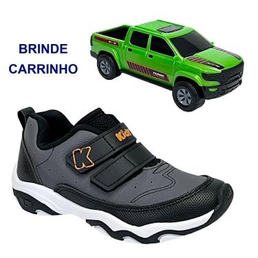 Imagem de Tênis Kidy Play Respitec com Carrinho 70828 Preto/Grafite-Unissex