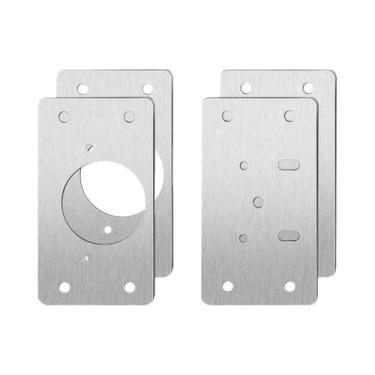 Imagem de Kit De Reparo De Dobradiças De Porta De Armário Em Aço Inoxidável 10 P