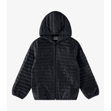 Imagem de Jaqueta Infantil Feminina Em Microfibra Rovi Kids Preto, 4, Preto