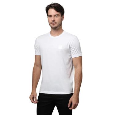 Imagem de Camiseta Calvin Klein Algodão Egípcio Branca Masculina-Masculino