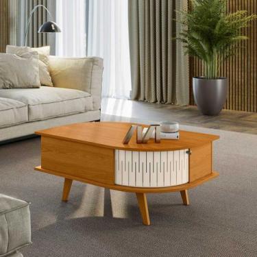Imagem de Mesa de Centro 90cm Indianópolis Linha Arco Madetec - Madetec Mveis, C