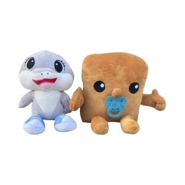 Imagem de Boneco De Pelúcia Tubarão Kawaii Macio E Fofo, Brinquedo De Pelúcia An