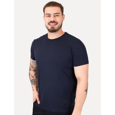 Imagem de Camiseta Calvin Klein Jeans Masculina Crewneck Essentials Azul Marinho-Masculino