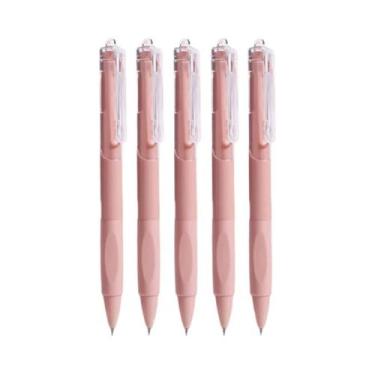 Imagem de Caneta Gel Preta 0.5mm Pacote Com 5 Canetas Esferográficas De Secagem 