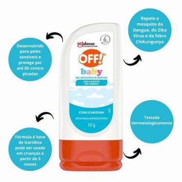 Imagem de Gel Repelente de Insetos Johnson Off! Baby 117g, 117ml