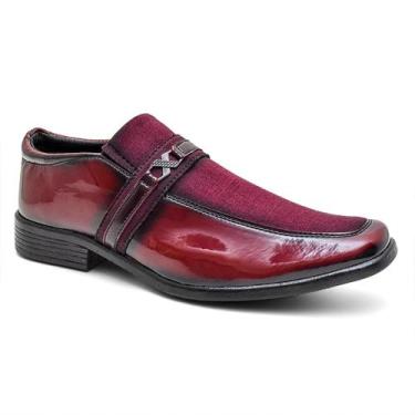 Imagem de Sapato Social Masculino Soft Comfort - Mila Marques, Bordô, 42