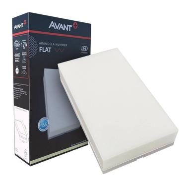 Imagem de Luminária LED Avant Arandela Flat IP65 - 12W 4000K 900 Lumens Branco
