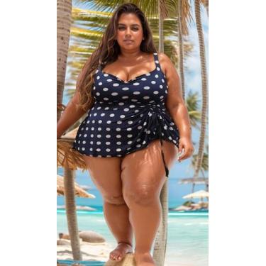 Imagem de Maio Batinha Vestidinho Big Plus Size Bojo Removivel Do TAM 46 ao 64 C