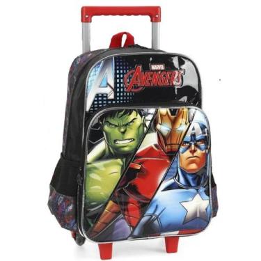 Imagem de Mochila Vingadores Avengers Rodinhas Infantil Juvenil Menino - Luxcel