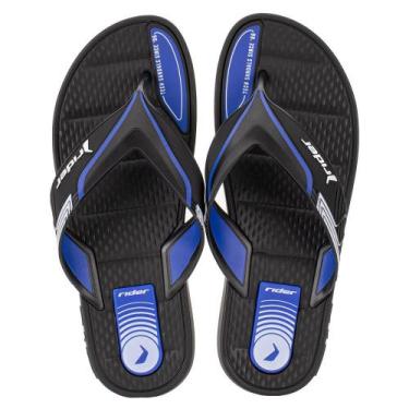 Imagem de Chinelo masculino sprint rider - 12015, Preto, Azul, 42