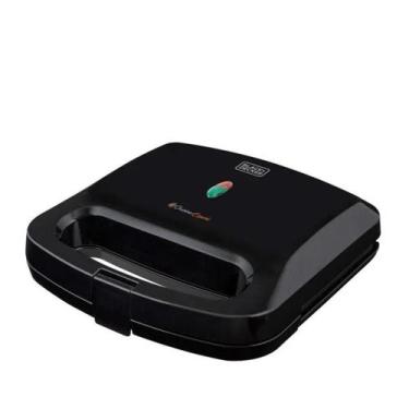 Imagem de Grill e Sanduicheira Elétrica 127V - GS800-BR - Black Decker - BLACK+D