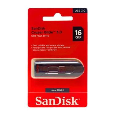 Imagem de Pen Drive 16GB SanDisk Cruzer - Blade USB 2.0 - c/software secure acce