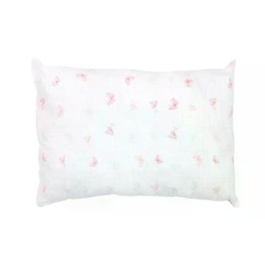 Imagem de Travesseiro Bebê Branco Borboletas 40cm x 28cm Papi
