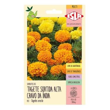 Imagem de Semente flor tagete sortida alta/cravo da india isla env. 300mg - ISLA