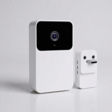 Imagem de Campainha Inteligente M9 Sem Fio com Câmera WiFi para Monitoramento Re