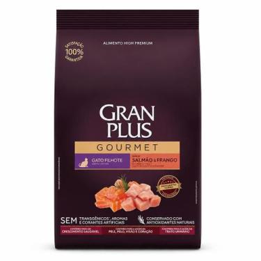 Imagem de Ração GranPlus Gourmet Gatos Filhotes Salmão e Frango 1kg Premium Espe