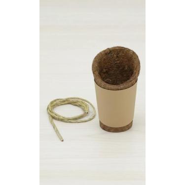Imagem de Vaso Cone Fibra Coco Ecológico Pequeno Pendurar - Congratulations Stor