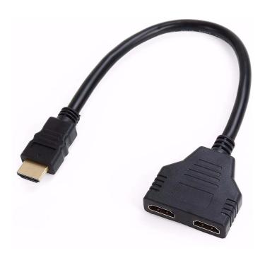 Imagem de Adaptador Duplicador hdmi Y 2 Femeas Para 2 TV