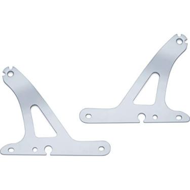 Imagem de Kuryakyn 7097 Multiuso Assento do Motorista/Passageiro Componente Encosto do Encosto Multiuso: Montagens Fixas para motocicletas Harley-Davidson Sportster 2014-19, 1 par, Cromado