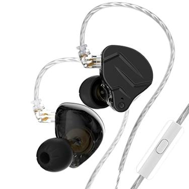 Imagem de G.K. ZSN Pro X - Fones de Ouvido Intra-auriculares com Cancelamento de Ruído, Hi-Fi Bass, Esporte, Preto com Microfone