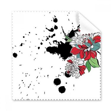 Imagem de Tinta aquarela flor peônia pano de limpeza de plantas, 5 peças