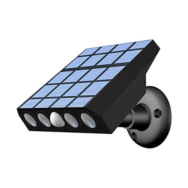 Imagem de Wemay Falso formato de câmera de segurança LED luz de segurança movida a energia solar luzes de gramado PIR sensor de movimento lâmpada branca quente iluminação de paisagem para caminho de jardim ao a