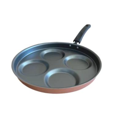 Imagem de Frigideira 4 Ovos/hamburgueres Rose Antiaderente Não Gruda