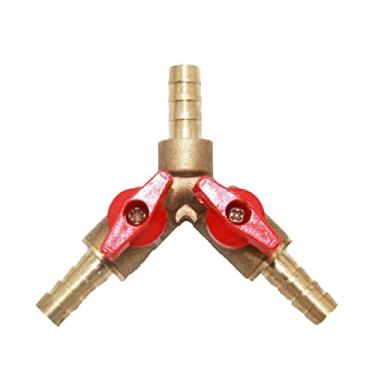 Imagem de Generic Braçadeira Tee Latão Y Vias Válvula de Gás Combustível, 10mm