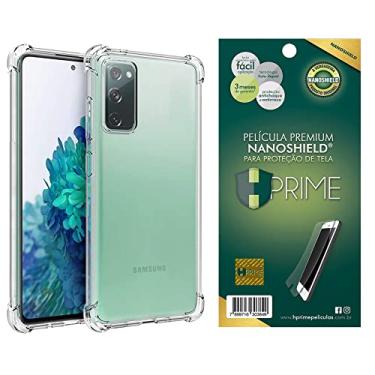 Imagem de Kit Capa Capinha Para Samsung Galaxy S20 Fe Tela de 6.5 Case Air Anti Impacto Transparente + Pel�cula Hprime Nanoshield (Transparente + Hprime Nanoshield)