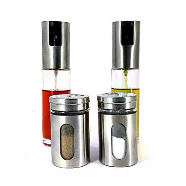Imagem de 2 SPRAYS VINAGRE E AZEITE+ 2 SALEIRO PIMENTEIRO - KIT 4 pcs