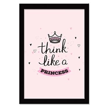 Imagem de Giz de Cor Confecções Quadro Decorativo Princess Preto