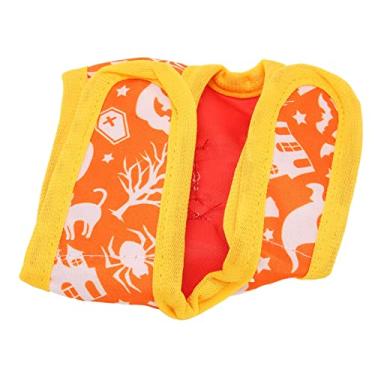 Imagem de Coleira para Arreios de Roupas de Coelho, Roupas de Coelho Respiráveis ​​padrão de Abóbora de Poliéster para Hamster (L)