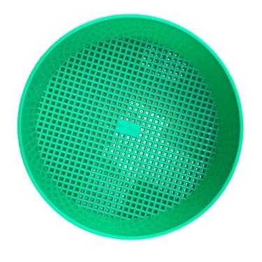 Imagem de Baoblaze Peneira de jardim para peneirar o solo, dispensador de ferramentas de semeadura verde, malha de pedra do solo para filtro, cascalho pequeno e peneiras, 1 pedaço