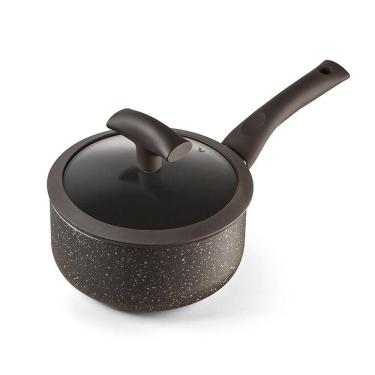 Imagem de Panela Hercules Redonda Antiaderente Ceramica Indução Marrom 20x9cm 2,5L