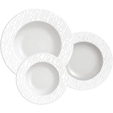 Imagem de Jogo de Pratos Tramontina Marie em Porcelana Decorada 12 Peças