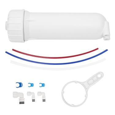 Imagem de YKMGON Kit de alojamento de membrana de osmose reversa 3012 com encaixe de conexão rápida, chave inglesa para sistemas de filtro de água de osmose reversa universal 200/300/400/500/600 GPD