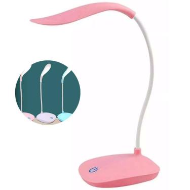 Imagem de Luminária Abajur Escritório/quarto Flexível Recarregável Usb