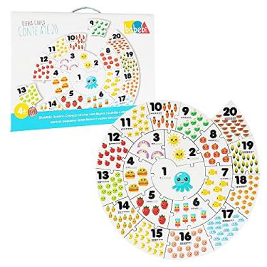 Imagem de Quebra Cabeça Infantil De Madeira Educativo Conte Até 20 Babebi