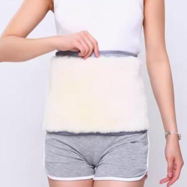 Imagem de YJIUYUANQ Faixa ajustável macia elástica para aquecer o cinto de suporte abdominal (cinza, tamanho G), 1 peça