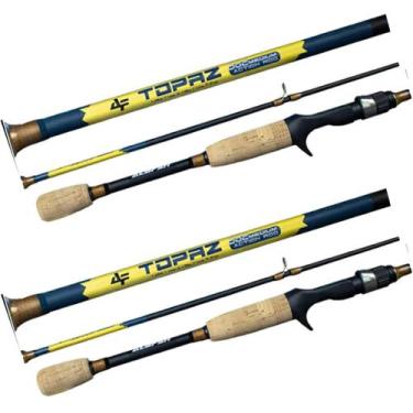 Imagem de Kit 02 Varas  Pesca Para Carretilha Topaz C 562 1,68mts 12lb - ALBATRO