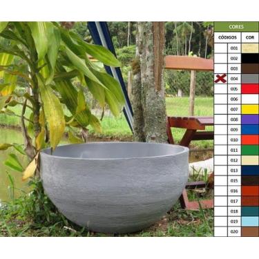 Imagem de Vaso Planta 60x30 Bacia Polietileno - BGPLASTICOS, CINZA CIMENTO 004