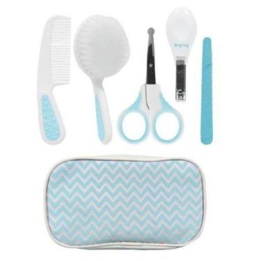 Imagem de Conjunto Estojo Cuidados Bebê 8 Itens Azul Buba Baby 7285