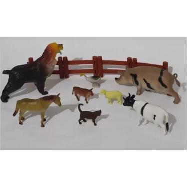 Imagem de Brinquedo Animais Fazendinha 12 Peças Fazenda - TOYS